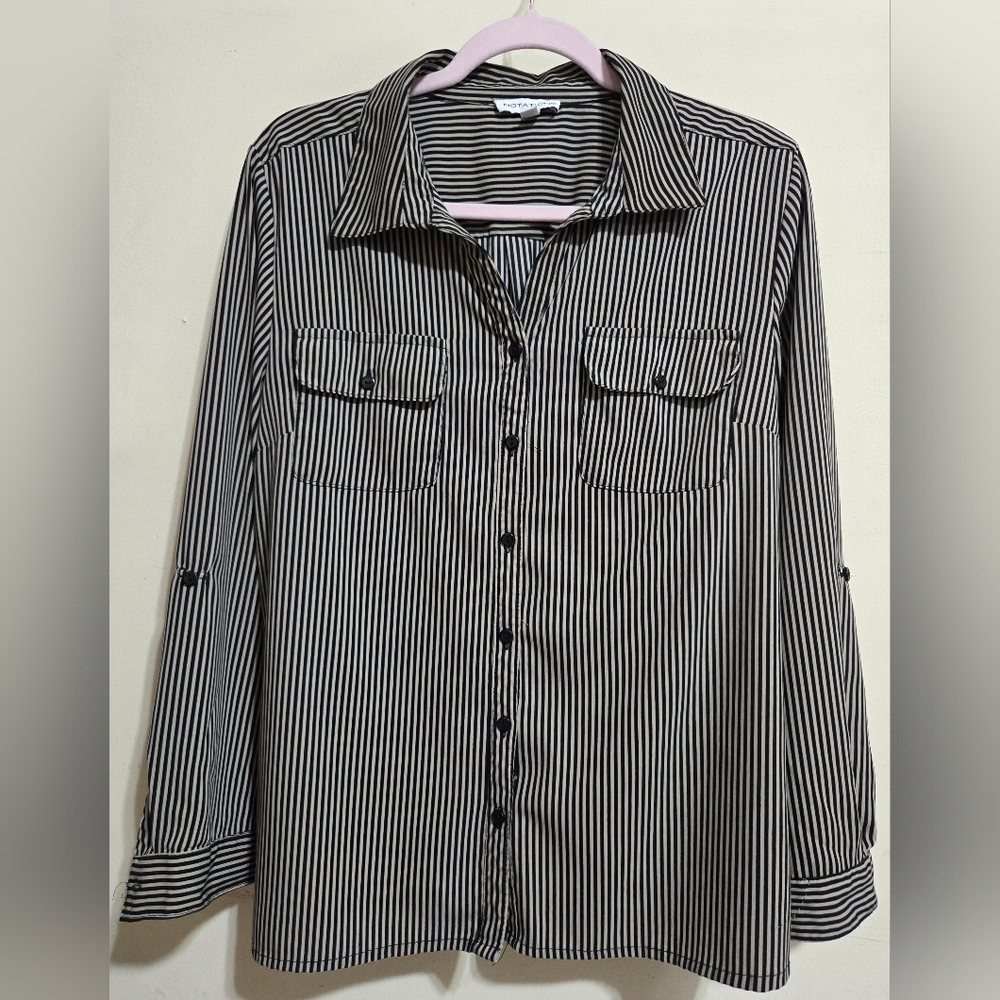 Women's Notations Striped Shirt
